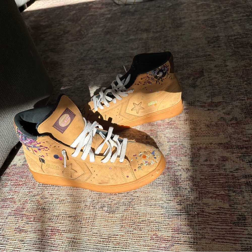 Converse bandulu x pro leather high ‘paint splatter’